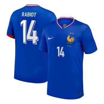 Men's RABIOT #14 France Home Replica Soccer Jersey 2024 Men's RABIOT #14 France Home Replica Soccer Jersey 2024