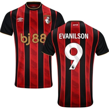 Men's EVANILSON #9 Bournemouth AFC Home Replica Jersey 2025/26