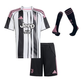 Kid's Juventus Home Soccer Jersey Full Kit 2025/26 Kid's Juventus Home Soccer Jersey Full Kit 2025/26