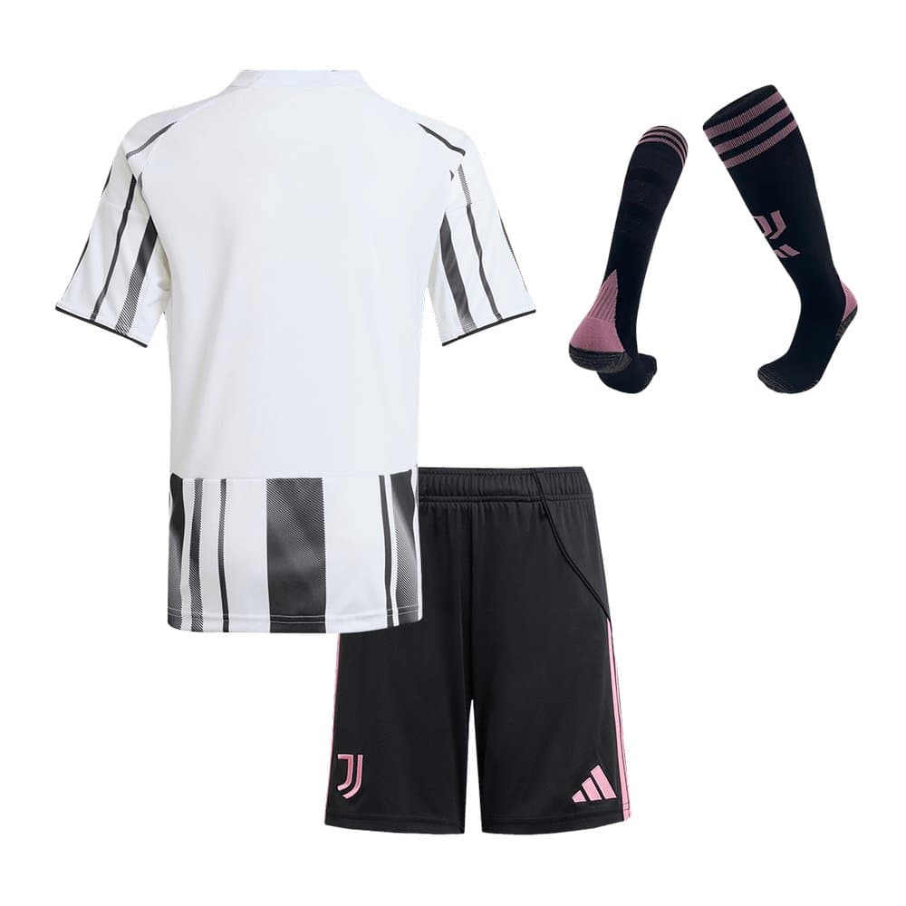 Kid's Juventus Home Soccer Jersey Full Kit 2025/26 Kid's Juventus Home Soccer Jersey Full Kit 2025/26