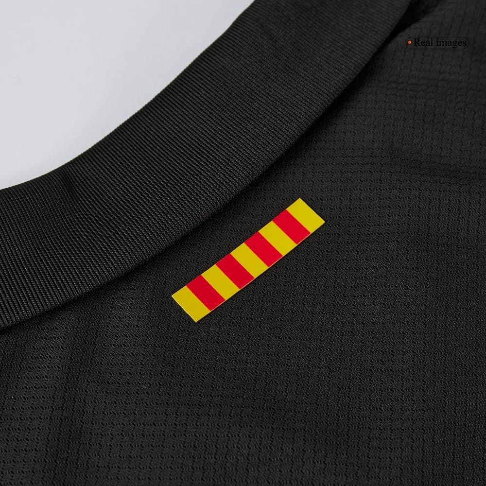 Men's LEWANDOWSKI #9 Barcelona Away Replica Soccer Jersey- Spotify Logo Without Text 2024/25