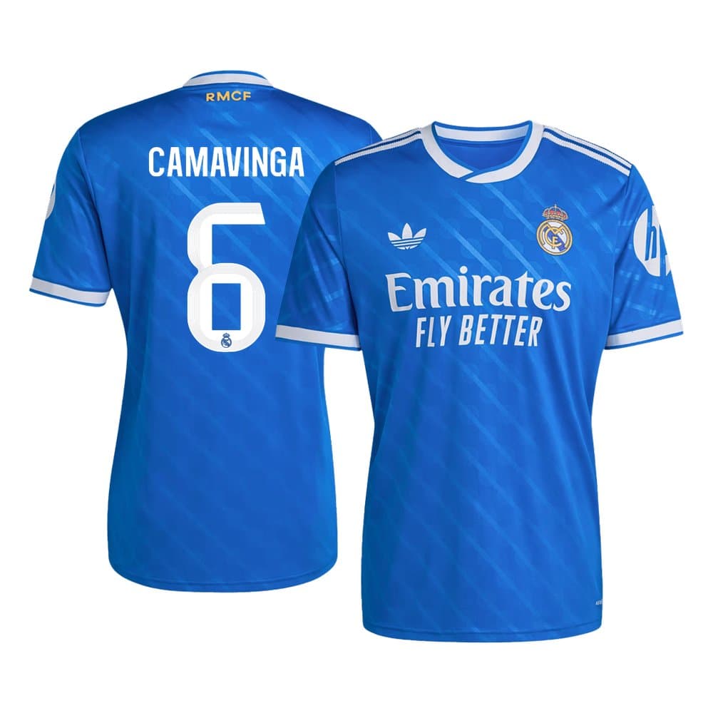Men's CAMAVINGA #6 Real Madrid Third Away Replica Soccer Jersey 2025/26