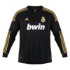 Men's Real Madrid Away Long Sleeve Retro Soccer Jersey 2011/12
