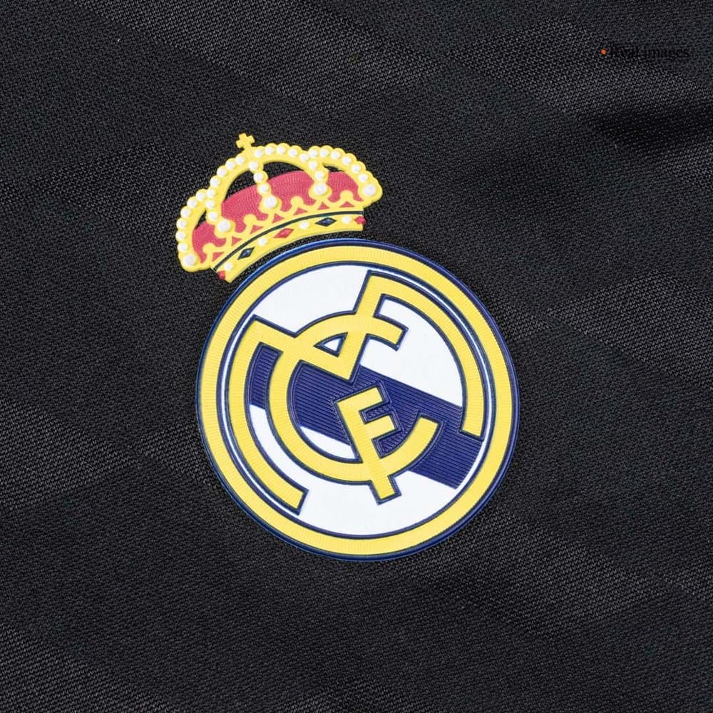 Men's Real Madrid Away Long Sleeve Retro Soccer Jersey 2011/12