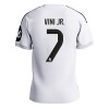 Men's VINI JR. #7 Real Madrid Home Authentic Soccer Jersey 2025/26