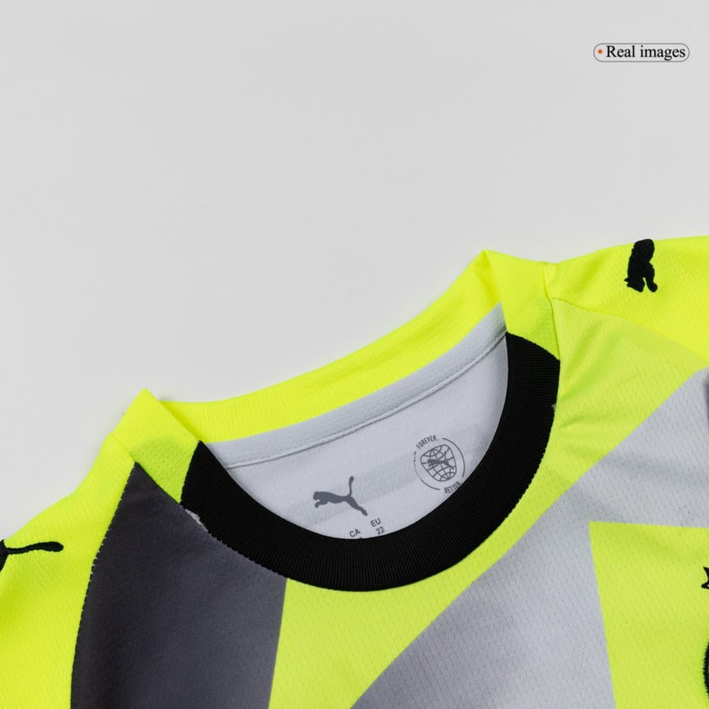 Kid's Borussia Dortmund Away Soccer Jersey Kit 2025/26 Kid's Borussia Dortmund Away Soccer Jersey Kit 2025/26