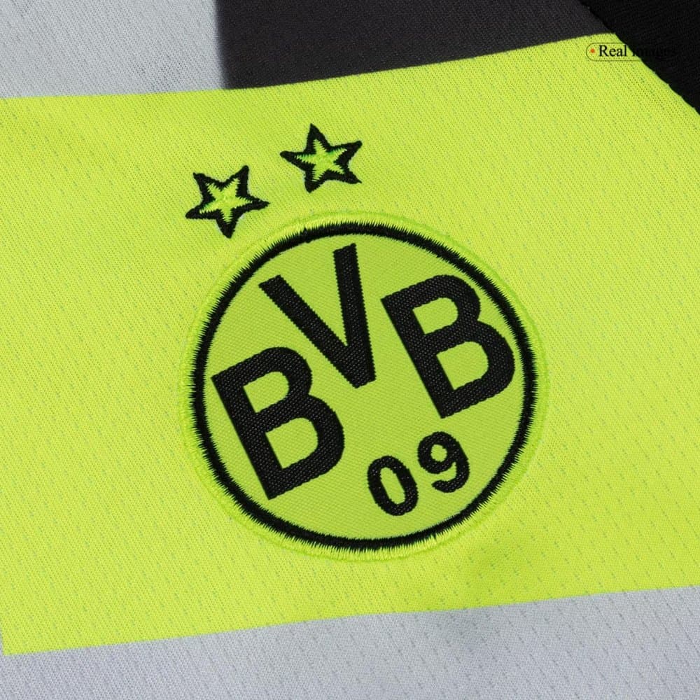 Kid's Borussia Dortmund Away Soccer Jersey Kit 2025/26 Kid's Borussia Dortmund Away Soccer Jersey Kit 2025/26