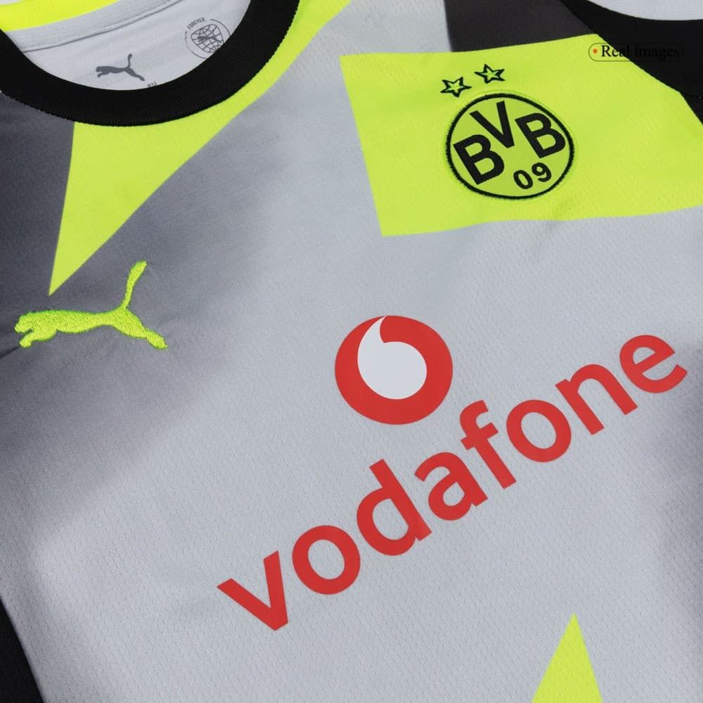 Kid's Borussia Dortmund Away Soccer Jersey Kit 2025/26 Kid's Borussia Dortmund Away Soccer Jersey Kit 2025/26