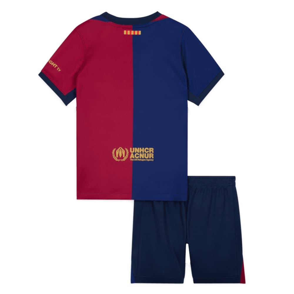 Kid's Barcelona X Travis Scott Home Soccer Jersey Kit 2024/25