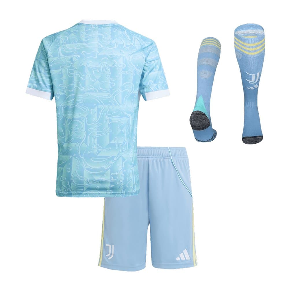Kid's Juventus Away Soccer Jersey Full Kit 2025/26 Kid's Juventus Away Soccer Jersey Full Kit 2025/26