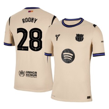 Men's ROONY #28 Barcelona Away Authentic Jersey - UCL 2025/26