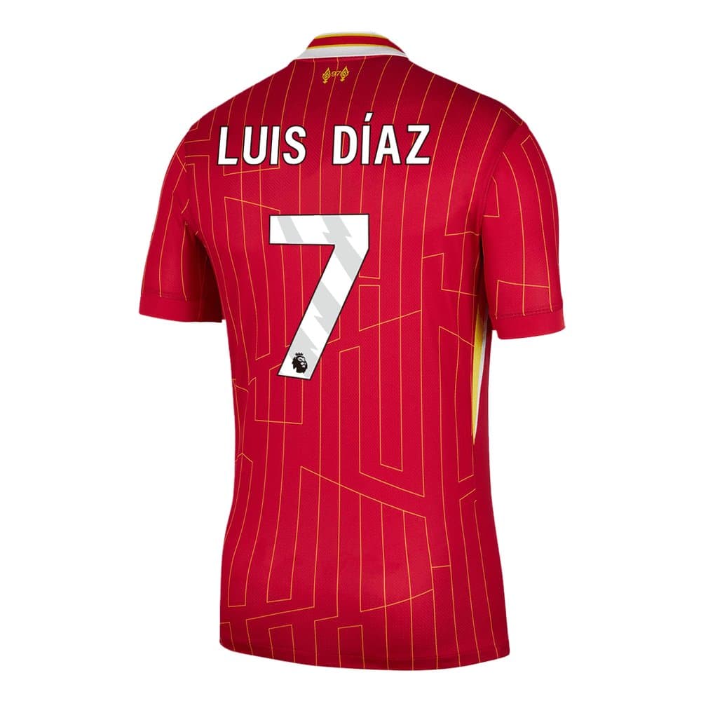 Men's Luis Díaz #7 Liverpool Home Replica Soccer Jersey 2024/25