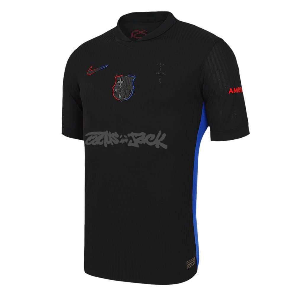 Men's Barcelona X Travis Scott Away Authentic Soccer Jersey 2024/25 Men's Barcelona X Travis Scott Away Authentic Soccer Jersey 2024/25