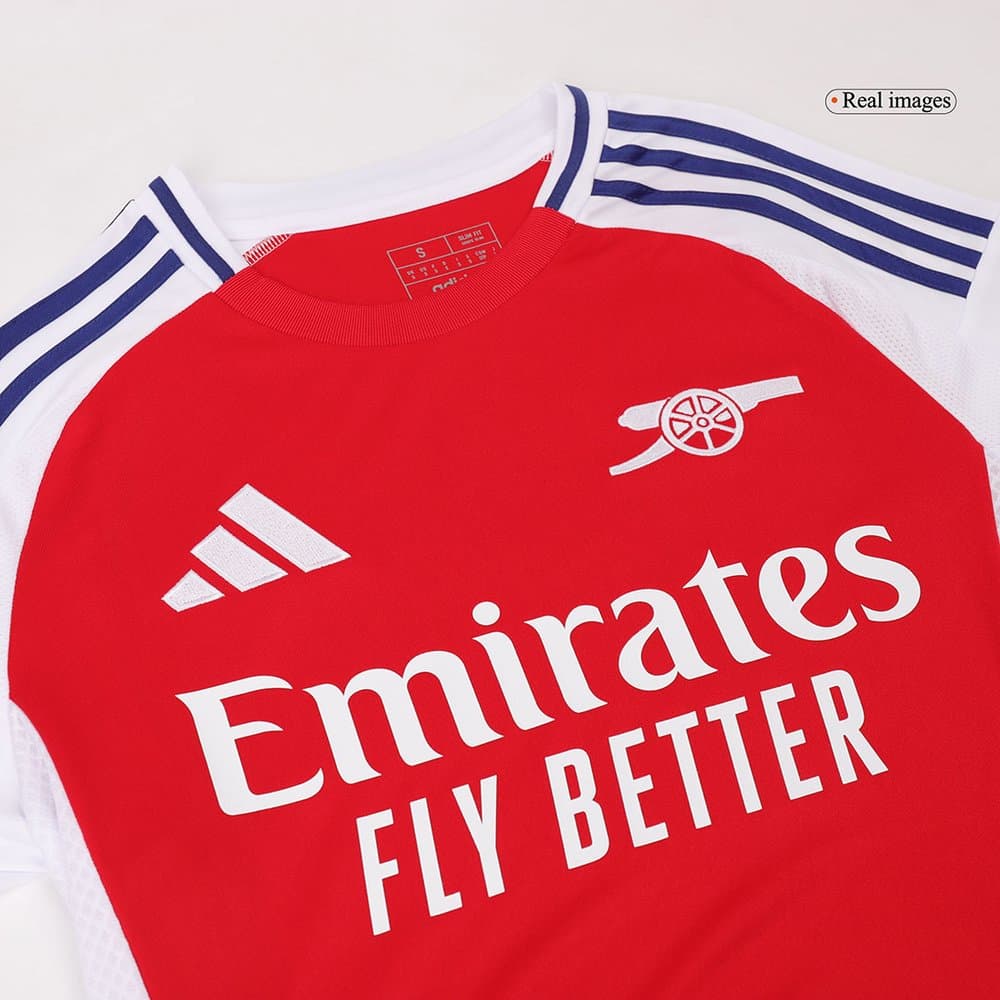 Men's RICE #41 Arsenal Home Replica Soccer Jersey 2024/25 Men's RICE #41 Arsenal Home Replica Soccer Jersey 2024/25