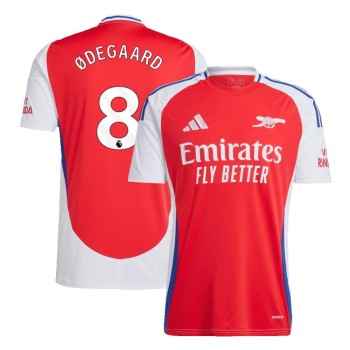 Men's ØDEGAARD #8 Arsenal Home Replica Soccer Jersey 2024/25