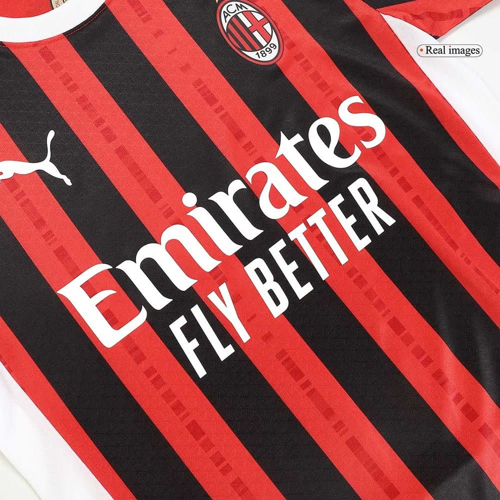 Men's PULISIC #11 AC Milan Home Authentic Soccer Jersey - UCL 2024/25 Men's PULISIC #11 AC Milan Home Authentic Soccer Jersey - UCL 2024/25