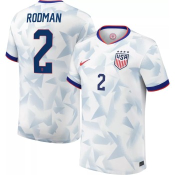 Men's Trinity Rodman #2 USA Home Replica Soccer Jersey 2025 Men's Trinity Rodman #2 USA Home Replica Soccer Jersey 2025