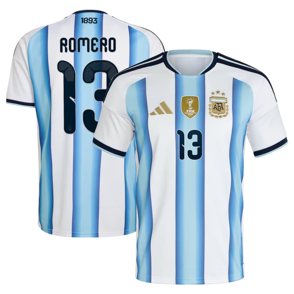 Kid's ROMERO #13 Argentina Home Replica Jersey World Cup 2026