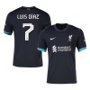 Men's Luis Díaz #7 Liverpool Away Replica Soccer Jersey - UCL 2024/25 Men's Luis Díaz #7 Liverpool Away Replica Soccer Jersey - UCL 2024/25