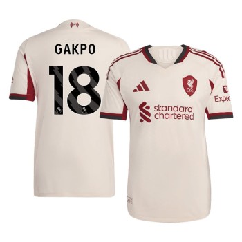 Men's GAKPO #18 Liverpool Away Authentic Soccer Jersey 2025/26 Men's GAKPO #18 Liverpool Away Authentic Soccer Jersey 2025/26