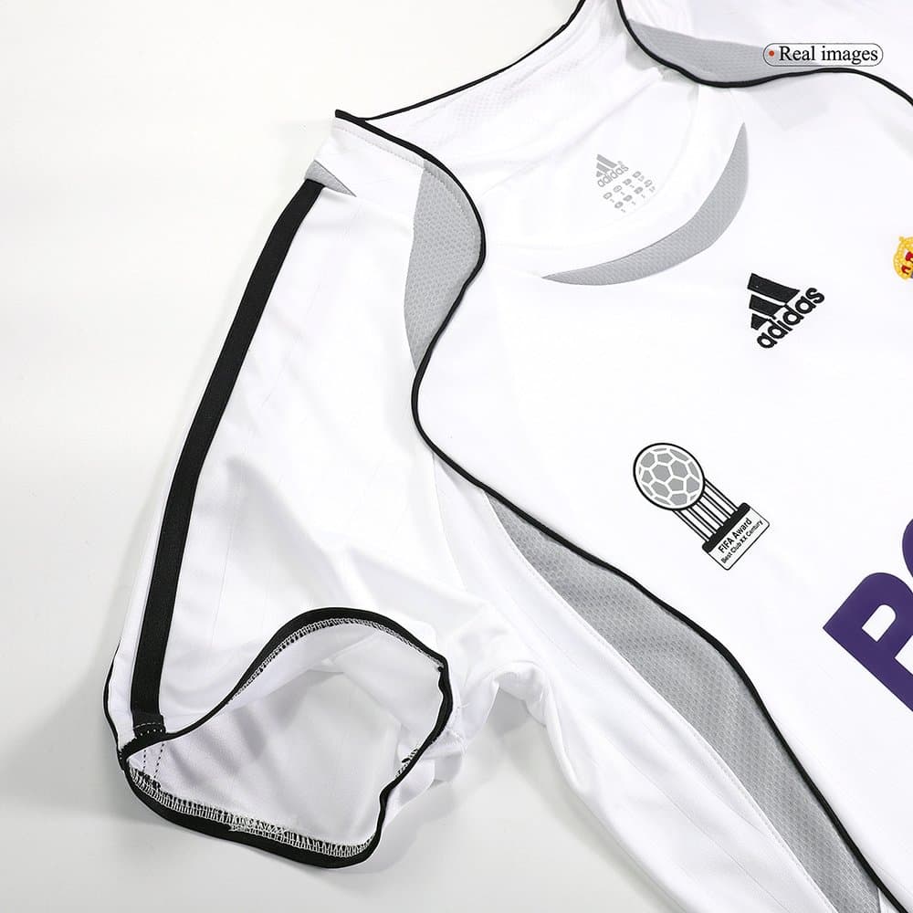 Men's SERGIO RAMOS #4 Real Madrid Home Retro Soccer Jersey 2006/07 Men's SERGIO RAMOS #4 Real Madrid Home Retro Soccer Jersey 2006/07