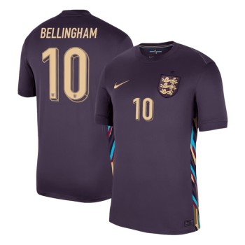 Men's BELLINGHAM #10 England Away Replica Soccer Jersey 2024 Men's BELLINGHAM #10 England Away Replica Soccer Jersey 2024