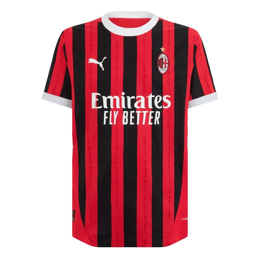 Men's AC Milan Home Authentic Soccer Jersey 2024/25 Men's AC Milan Home Authentic Soccer Jersey 2024/25