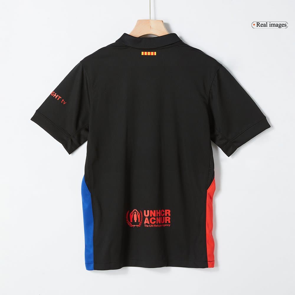 Men's Barcelona Away Replica Soccer Jersey- Spotify Logo Without Text 2024/25