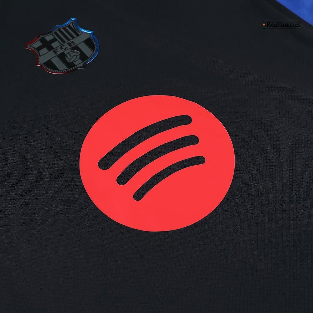 Men's Barcelona Away Replica Soccer Jersey- Spotify Logo Without Text 2024/25