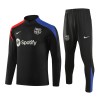 Men's Barcelona Zipper Sweatshirt Kit(Top+Pants) 2024/25