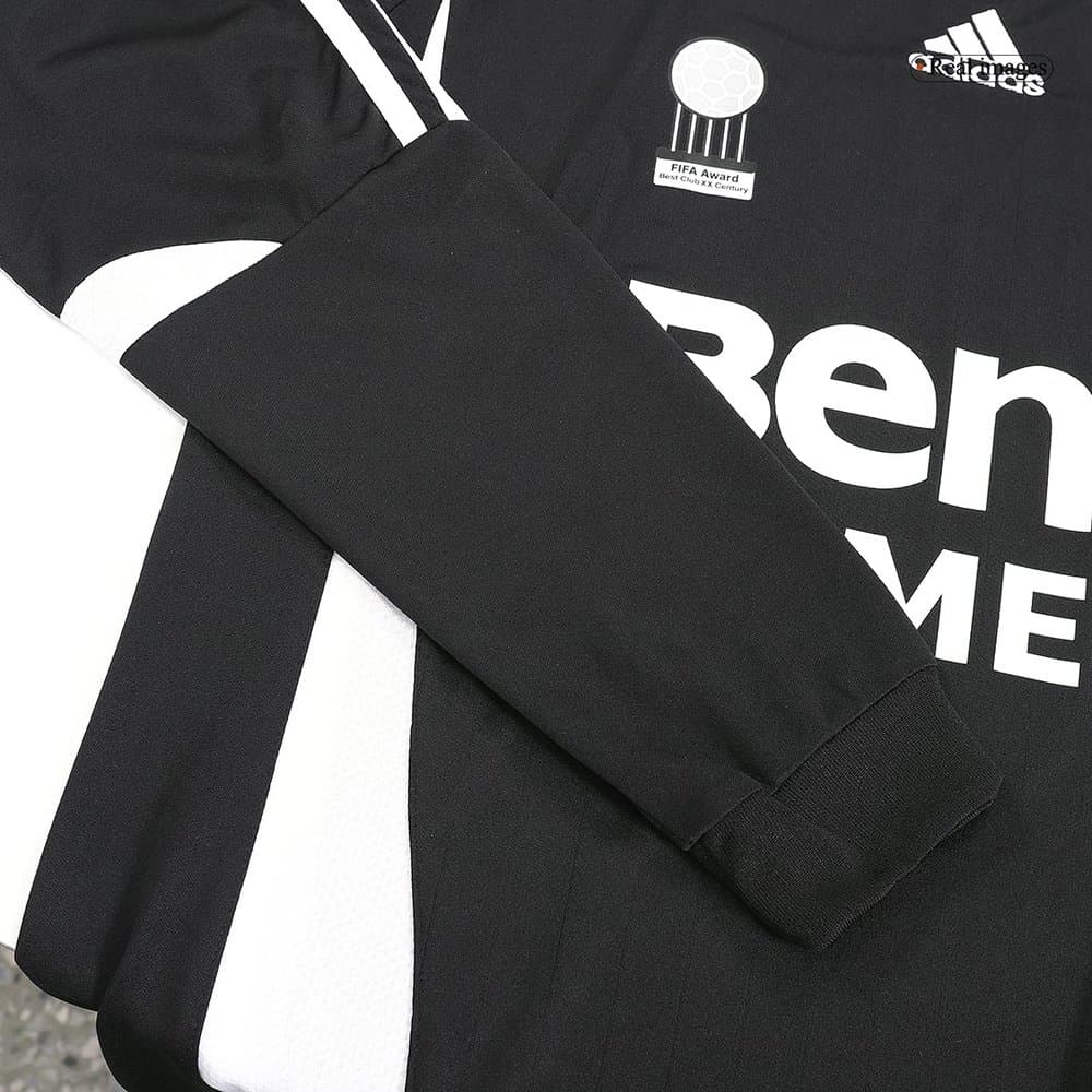 Men's Real Madrid Away Long Sleeve Retro Soccer Jersey 2006/07 Men's Real Madrid Away Long Sleeve Retro Soccer Jersey 2006/07