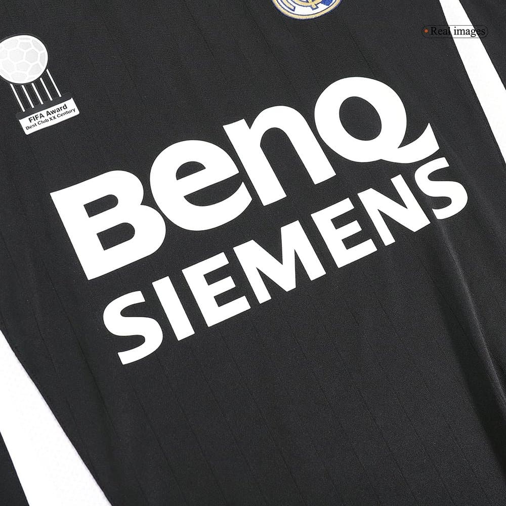 Men's Real Madrid Away Long Sleeve Retro Soccer Jersey 2006/07 Men's Real Madrid Away Long Sleeve Retro Soccer Jersey 2006/07