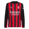 Men's AC Milan Home Long Sleeve Jersey 2025/26