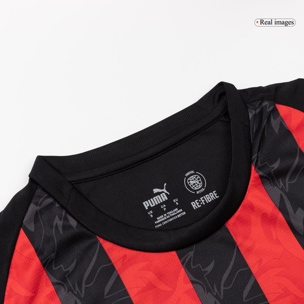 Men's AC Milan Home Long Sleeve Jersey 2025/26