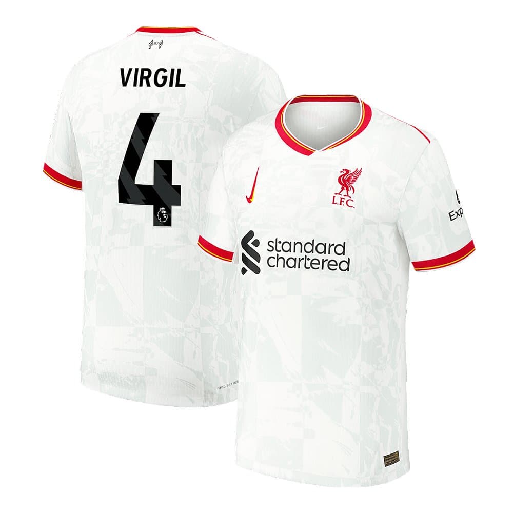 Men's VIRGIL #4 Liverpool Third Away Authentic Soccer Jersey 2024/25 Men's VIRGIL #4 Liverpool Third Away Authentic Soccer Jersey 2024/25