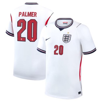 Men's Cole Palmer #20 England Home Stadium Replica Jersey World Cup 2026