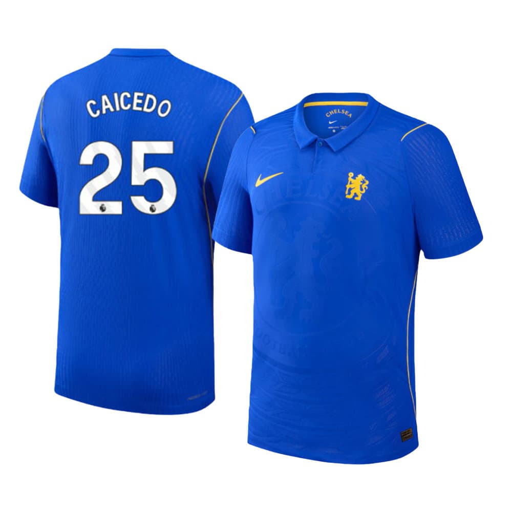 Kid's CAICEDO #25 Chelsea Home Authentic Jersey 2026/27