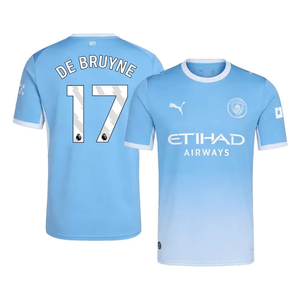 Men's DE BRUYNE #17 Manchester City Home Replica Jersey 2026/27 Men's DE BRUYNE #17 Manchester City Home Replica Jersey 2026/27