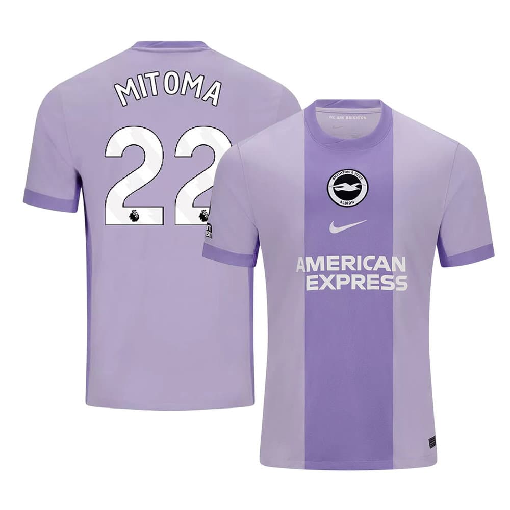 Kid's MITOMA #22 Brighton & Hove Albion Away Replica Jersey 2025/26