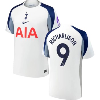 Men's RICHARLISON #9 Tottenham Hotspur Home Replica Jersey 2025/26