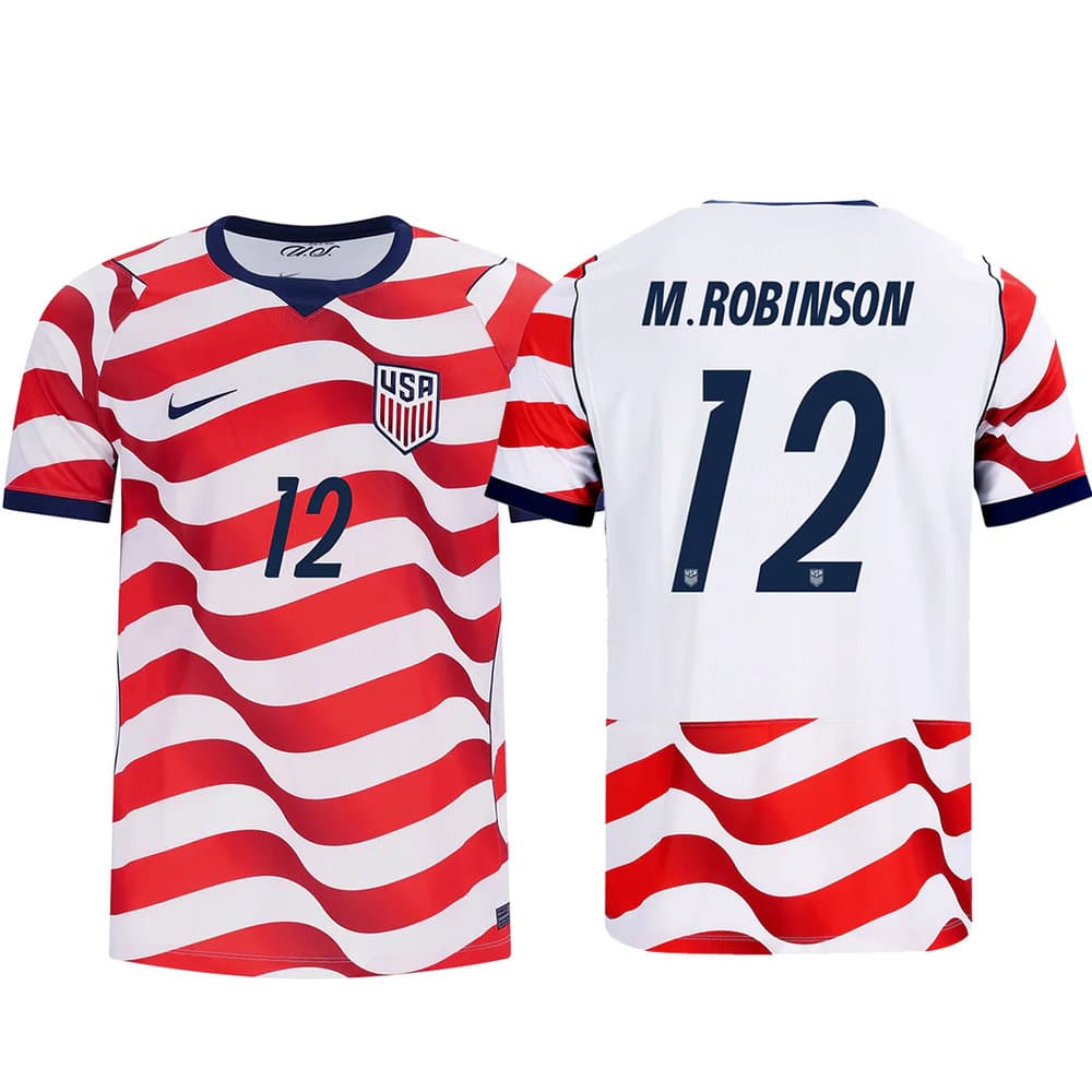 Kid's Miles Robinson #12 USA Home Stadium Replica Jersey World Cup 2026