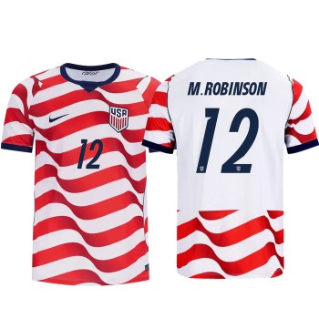 Kid's Miles Robinson #12 USA Home Stadium Replica Jersey World Cup 2026