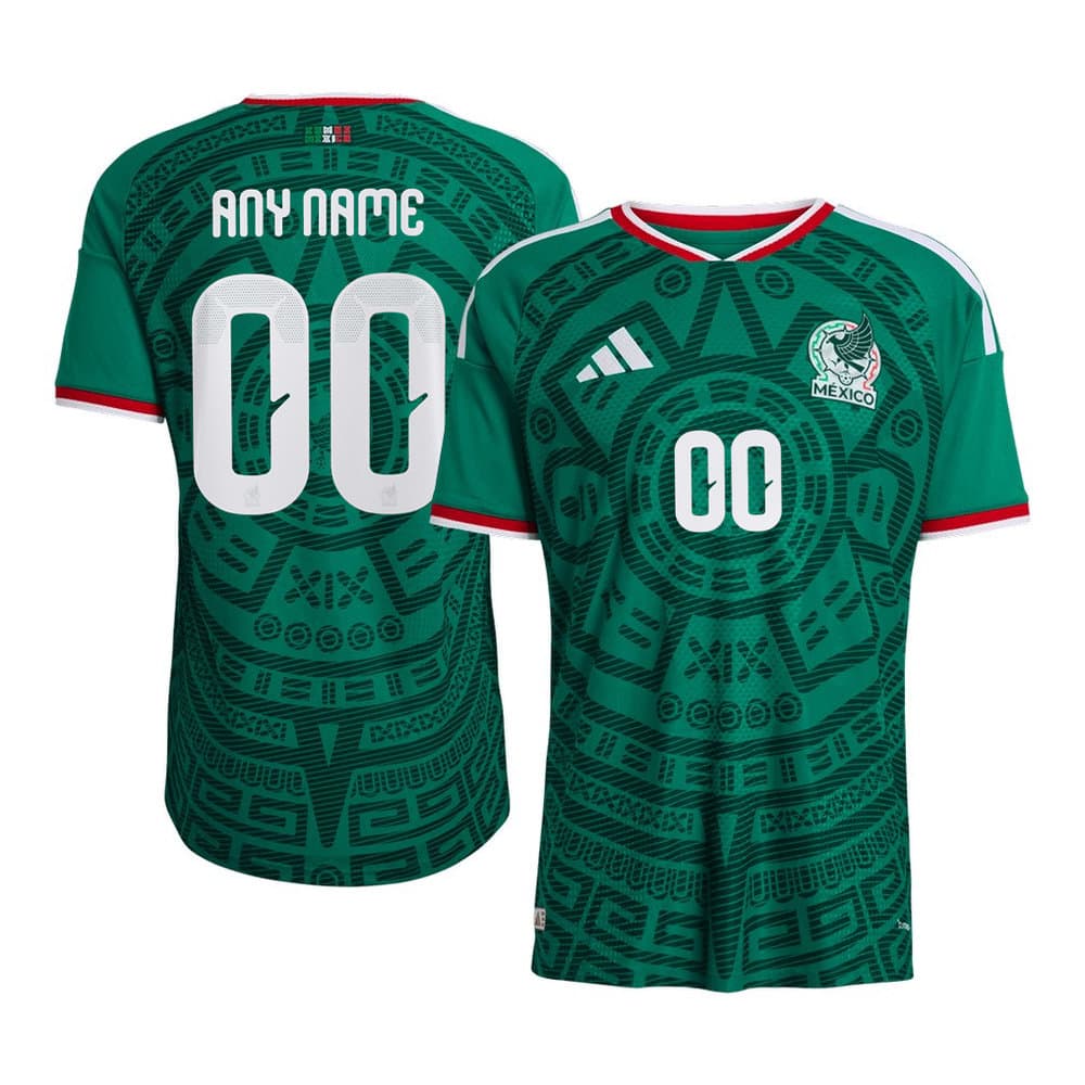 Kid's Mexico Home Authentic Custom Jersey World Cup 2026 Kid's Mexico Home Authentic Custom Jersey World Cup 2026
