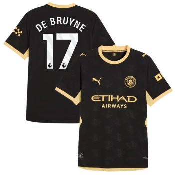 Men's DE BRUYNE #17 Manchester City Away Authentic Jersey 2026/27