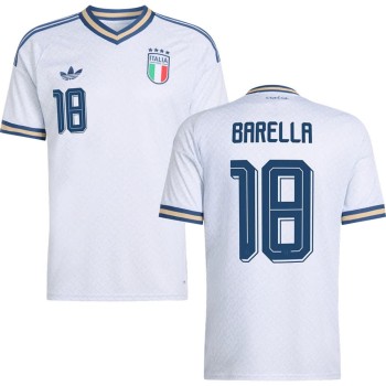 Men's BARELLA #18 Italy Away Replica Jersey World Cup 2026