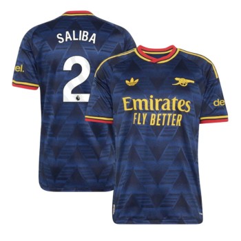 Kid's SALIBA #2 Arsenal Away Authentic Jersey 2026/27