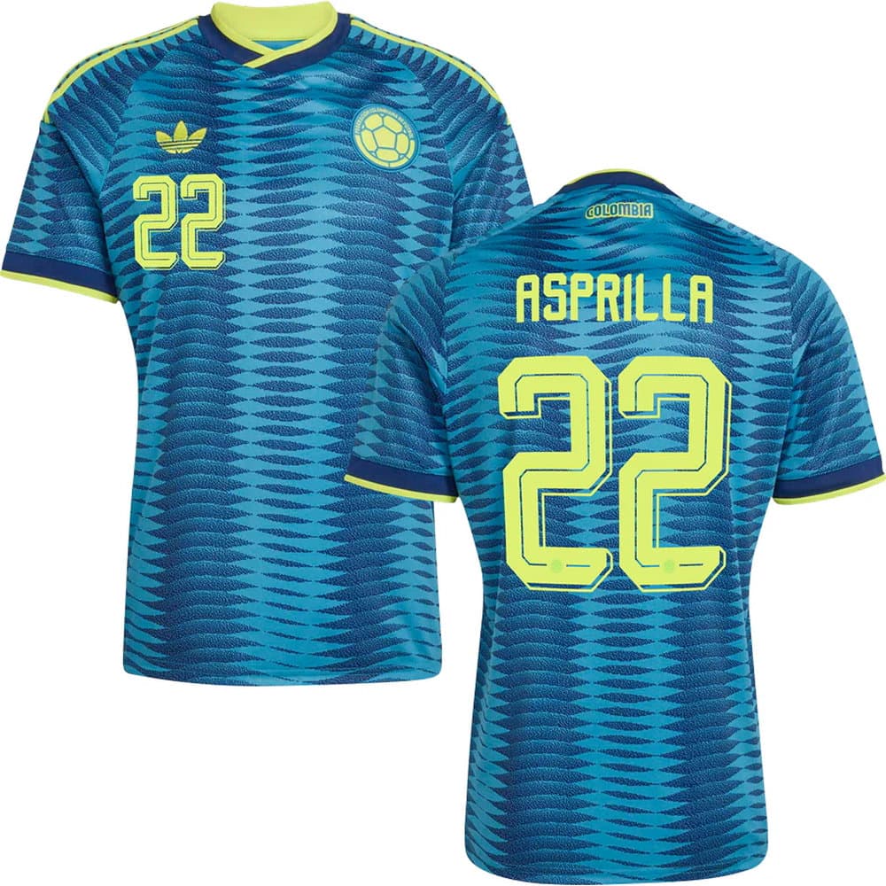 Men's ASPRILLA #22 Colombia Away Replica Jersey World Cup 2026 Men's ASPRILLA #22 Colombia Away Replica Jersey World Cup 2026