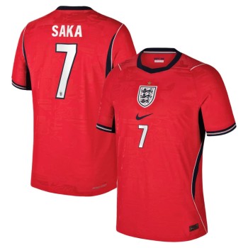 Kid's Bukayo Saka #7 England Away Match Authentic Jersey World Cup 2026
