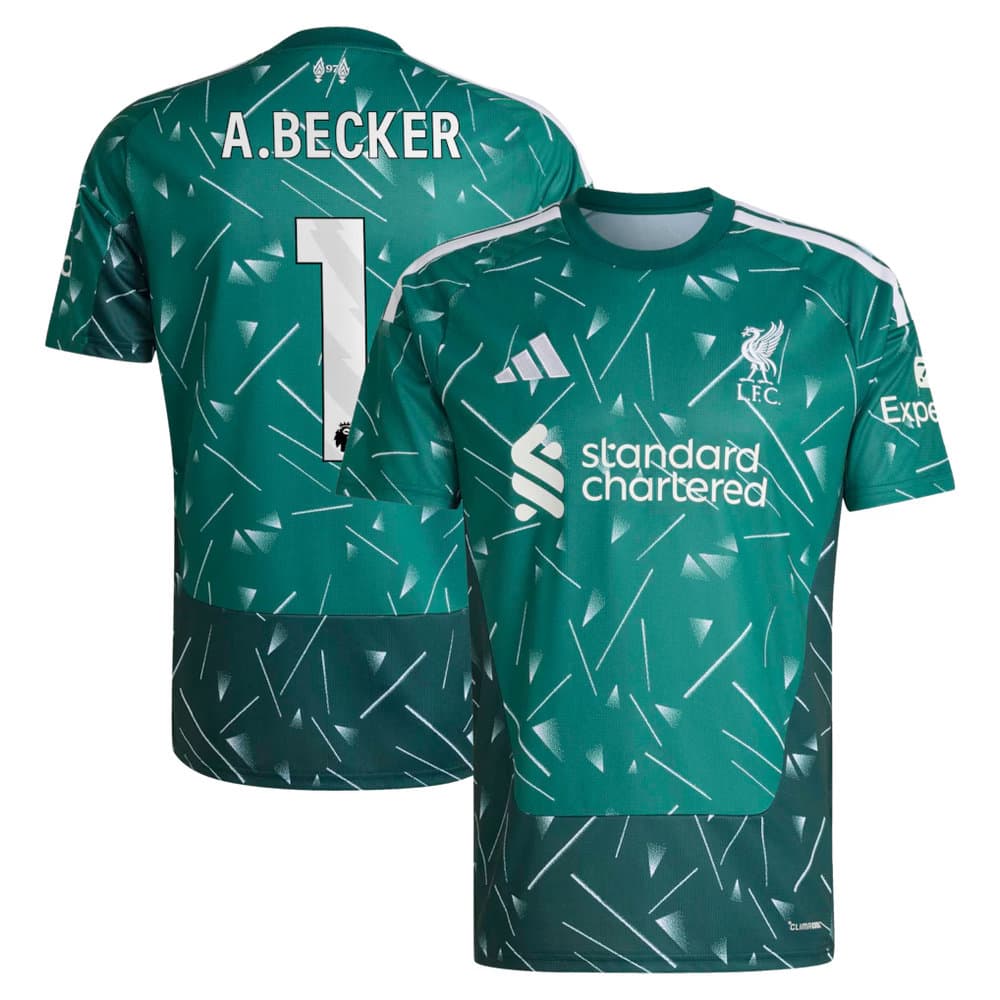Men's A.Becker #1 Liverpool Goalkeeper Replica Jersey 2026/27