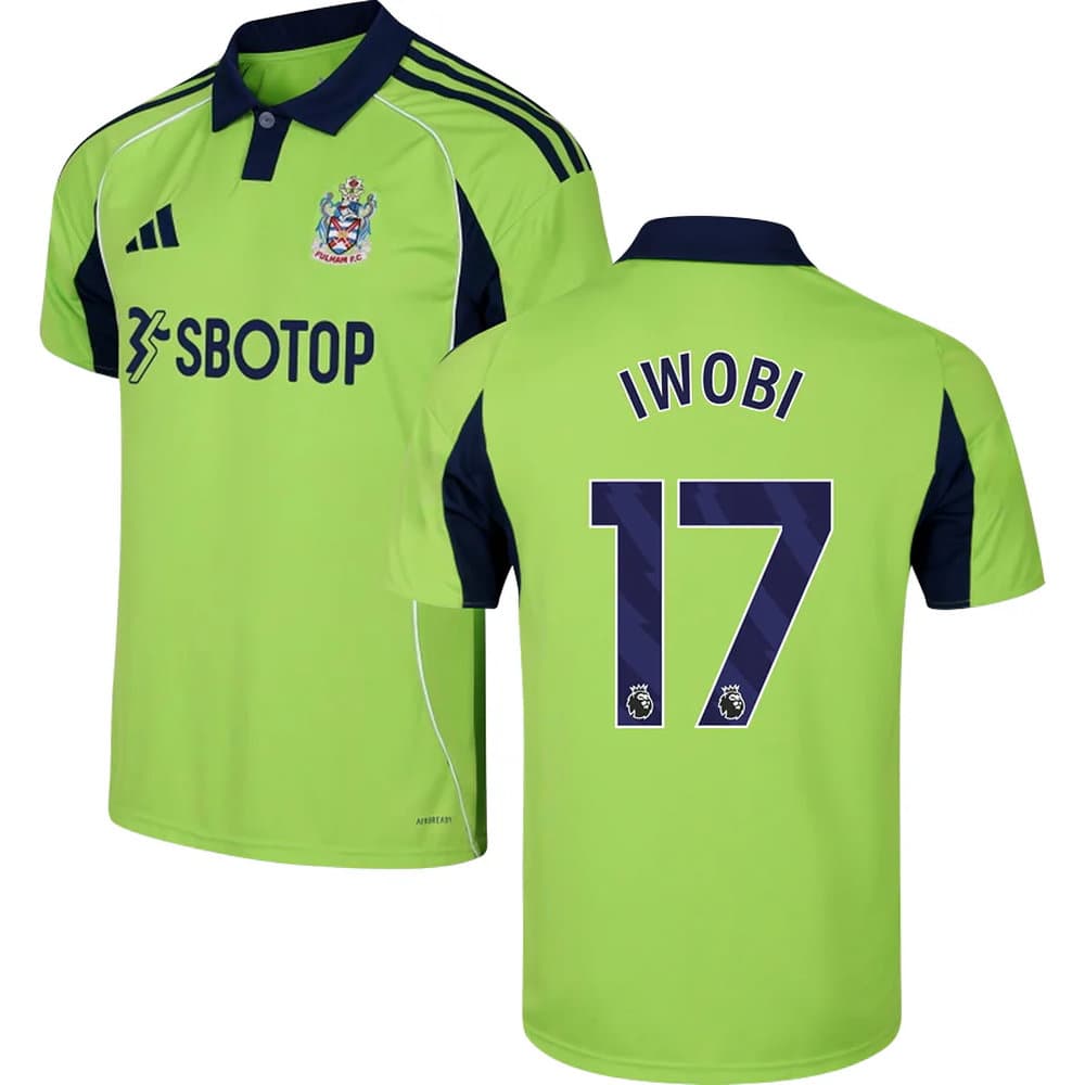 Men's IWOBI #17 Fulham Away Replica Jersey 2025/26